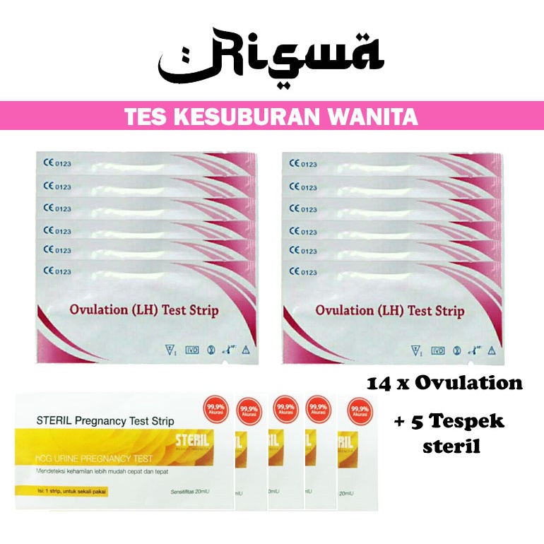 PAKET Alat Tes Ovulasi Masa Subur Kesuburan Wanita Ovu Test Tespek Kesuburan