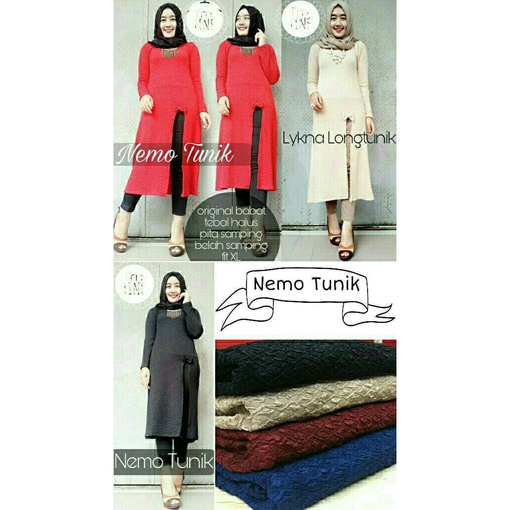 NEMO TUNIK BABAT LV BAHAN BABAT SUPER PREMIUM HIGH QUALITY FIT TO XL Murah