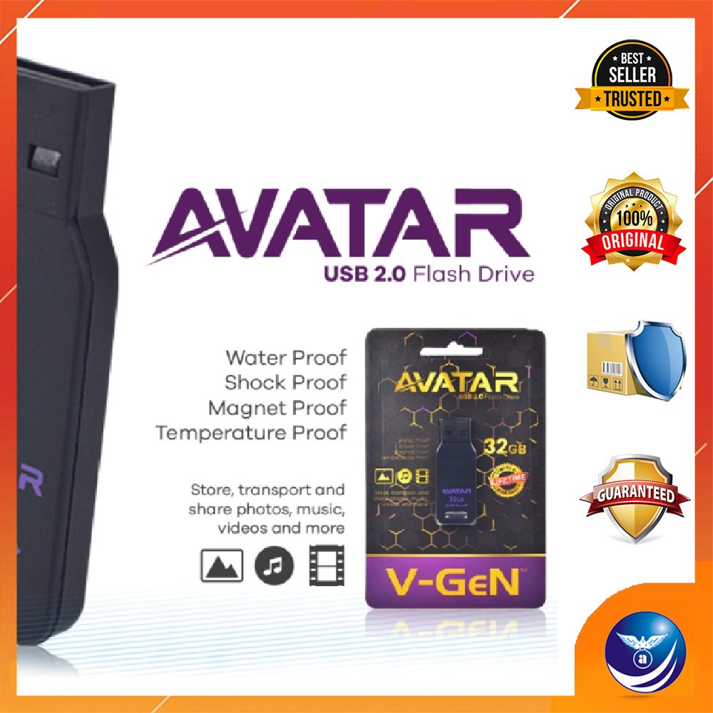 USB Flashdisk Avatar 32gb Waterproof V-Gen