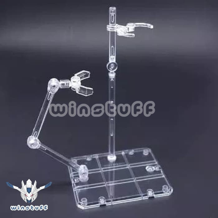 thumbnail image 2 of 10X Clear Action Base Display Stand For 1/12 Scale Figures - Compatible With Figma, SHF, Gundam, 30MM Models 2 of 6
