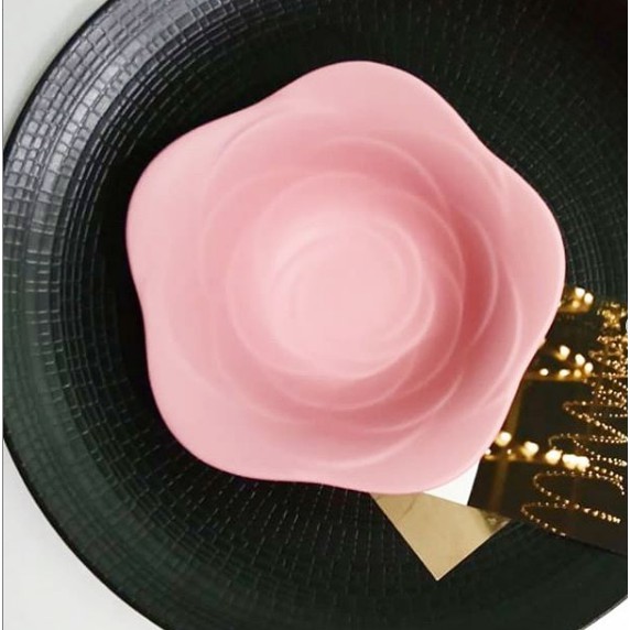 LIMITED MANGKOK MINI KERAMIK MOTIF MAWAR PINK/BOWL KERAMIK KECIL/MANGKOK SAMBAL