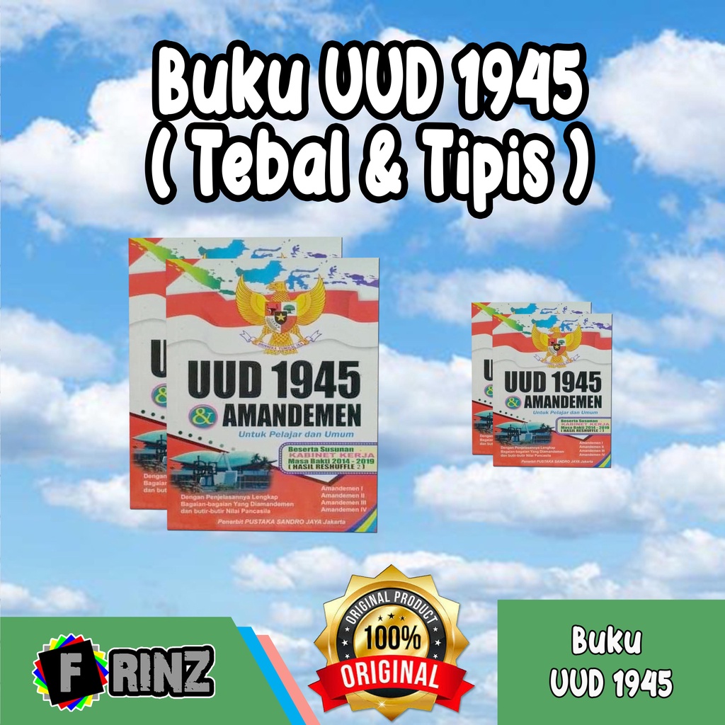 ATK ~ Buku UUD 45 / Undang Undang Dasar 1945 / Tebal dan Tipis