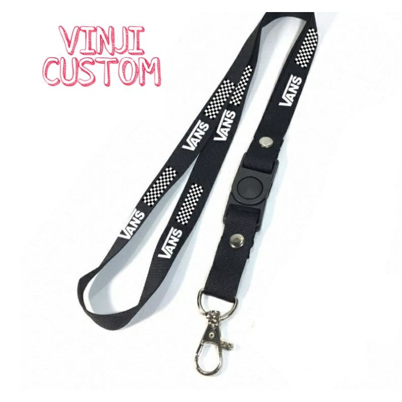 

Lanyard VANS CATUR tali lanyard DISTRO gantungan kunci name tag id card kartu nama / tali lanyard gantungan leher