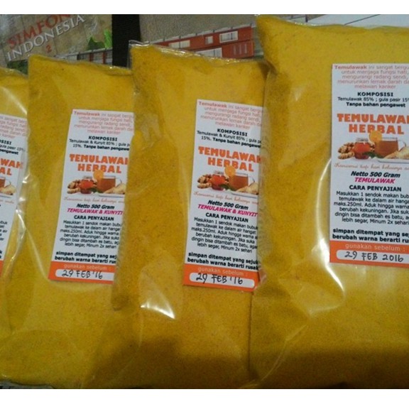 

Temulawak + Kunyit Tanpa Ampas 500 Gram. GROSIR