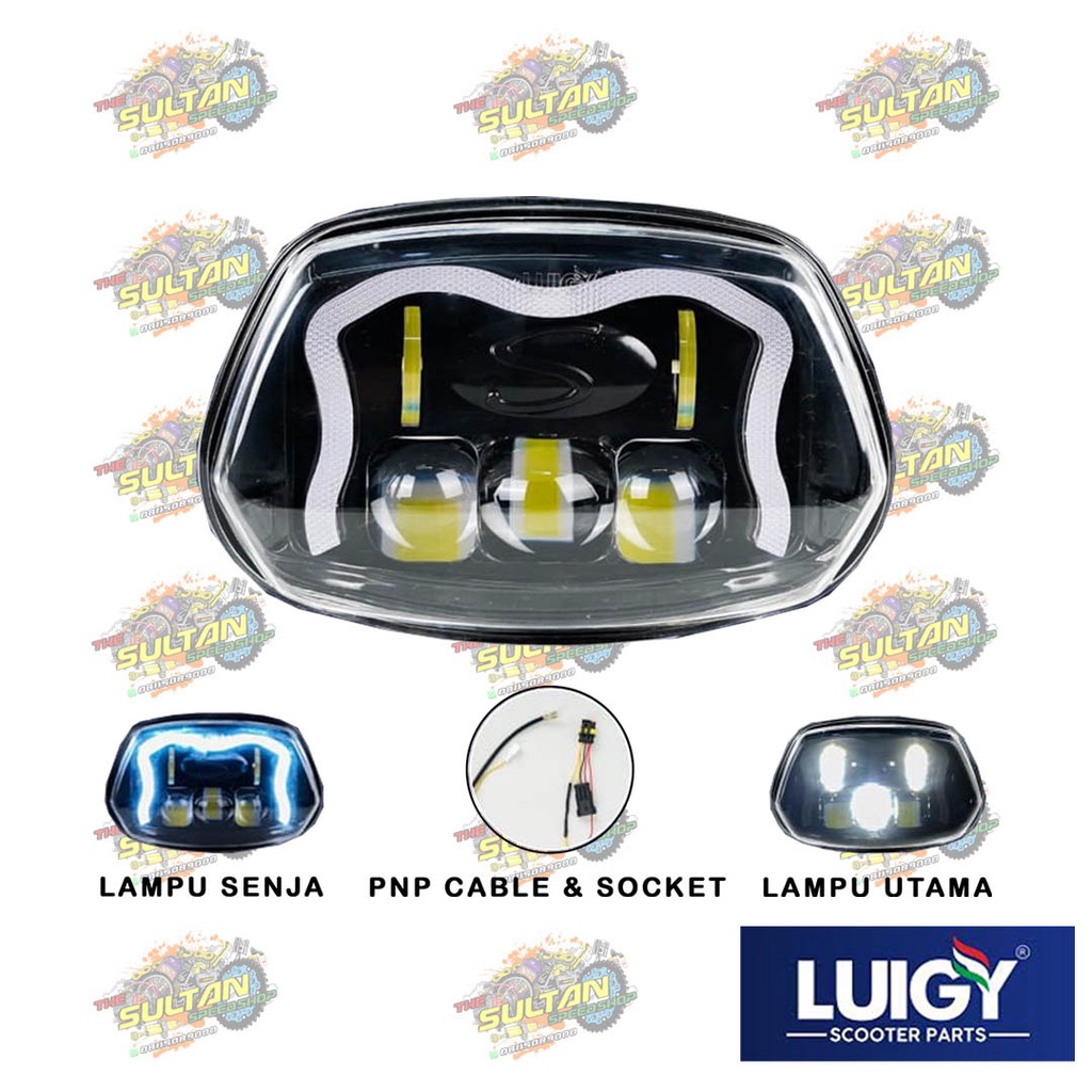 HEADLAMP LED DAYMAKER LUIGY HD-02 VESPA SPRINT 3V / IGET / IGET ABS