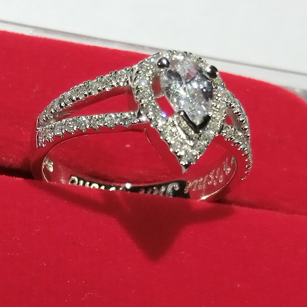 Gratis Ukir Nama Garansi Asli Bisa Pesan Model Cincin Nikah Wanita Emas Putih Kawin Tunangan Id193