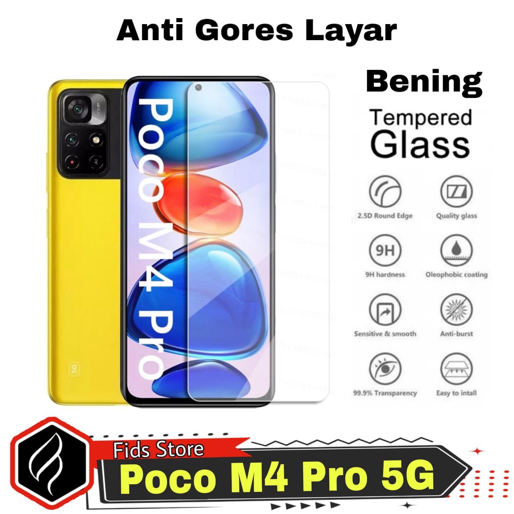 Promo Tempered Glass Clear XIAOMI POCO M4 Pro 5G Anti Gores Layar Kaca Bening