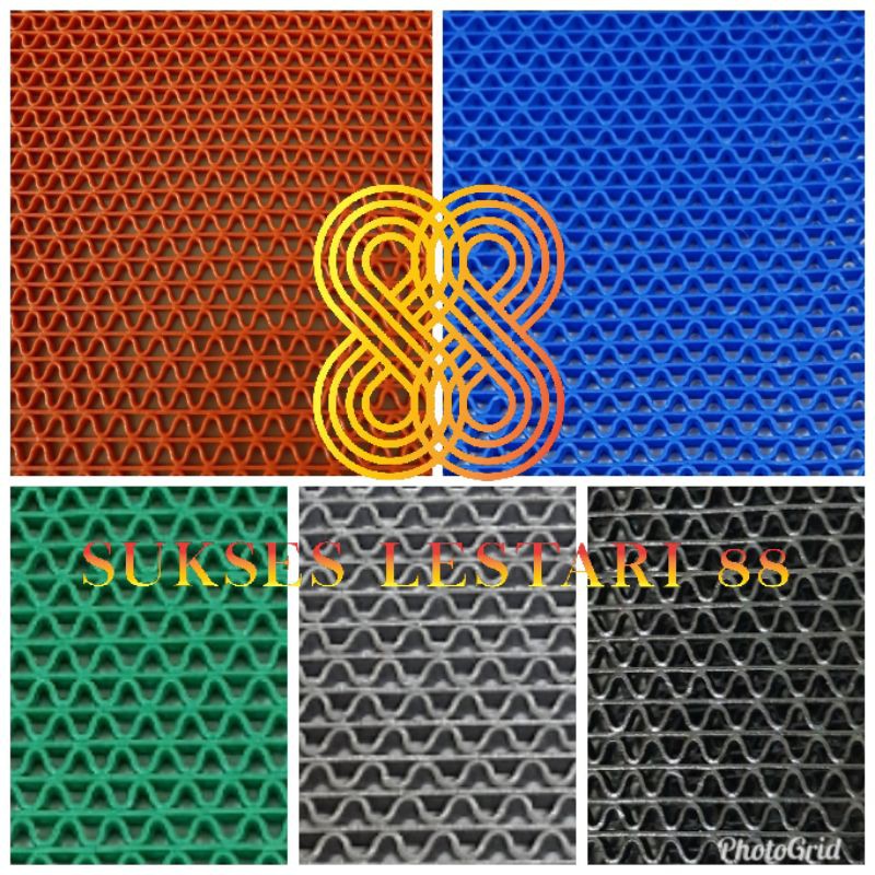 Keset Karpet PVC Anti Slip 50 x 120 S Type Jaring