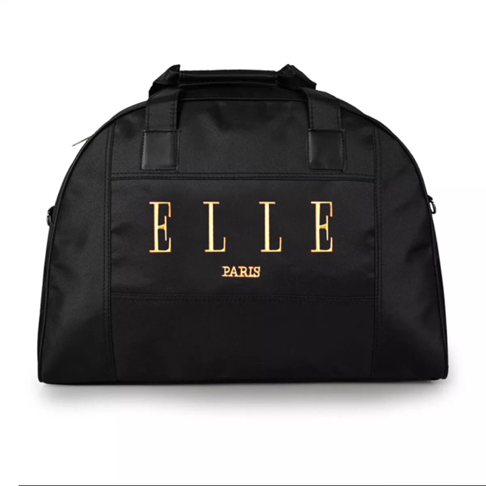 11.11&amp;12.12 BIG SALE!! Tas Travel Bag ELLE E90 Tas Multifungsi 2in1 Bisa Selempang Bisa Jinjing Tas Pakaian Mudik - Black