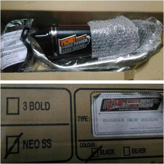 knalpot nob1 neo ss byson,vixion,scorpio