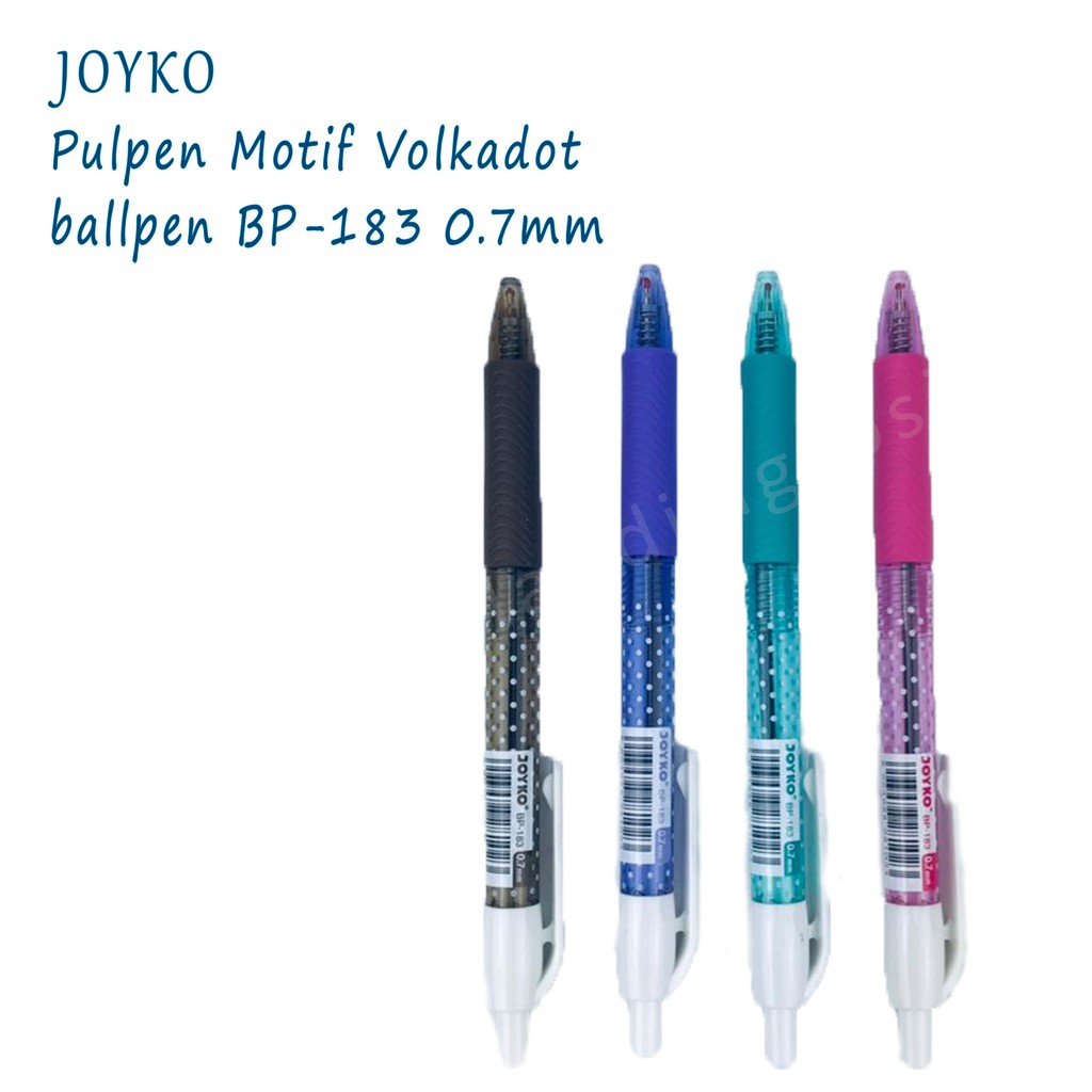 Pulpen Motif Volkadot * Joyko * Ballpen * BP-183 * 0.7mm