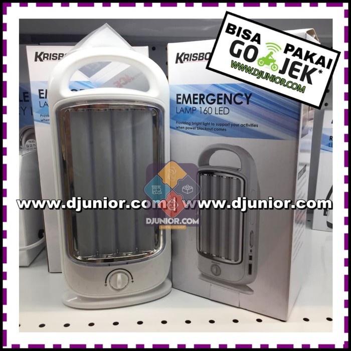 KRISBOW - KRIS EMERGENCY LAMP 160 LED DIMMER / LAMPU SENTER DARURAT