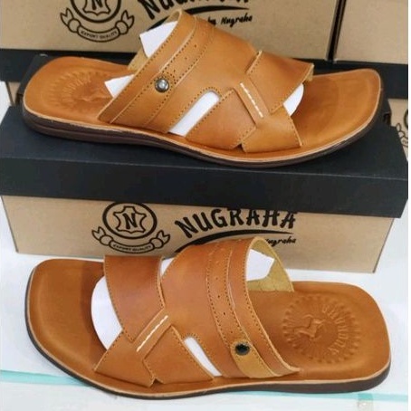 SANDAL KULIT PRIA KOKOP SILANG 100% KULIT SAPI ASLI