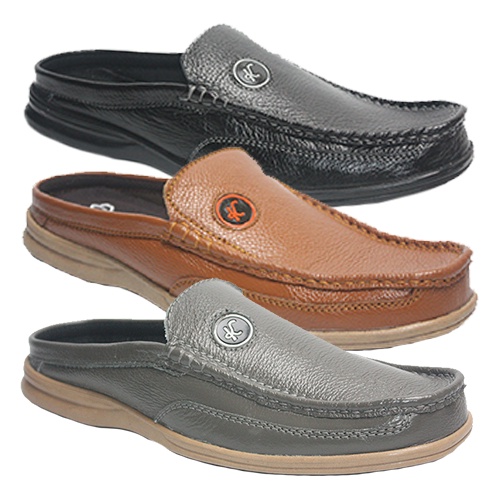 Sepatu Sandal Pria // Dr. Kevin Sepatu Sandal Kulit Asli Pria Bustong Genuine Leather Sendal Selop 8