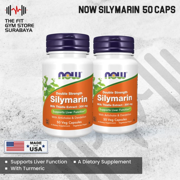 

(BISA COD) Now Silymarin Milk Thistle Extract 300 Mg Support Liver Function