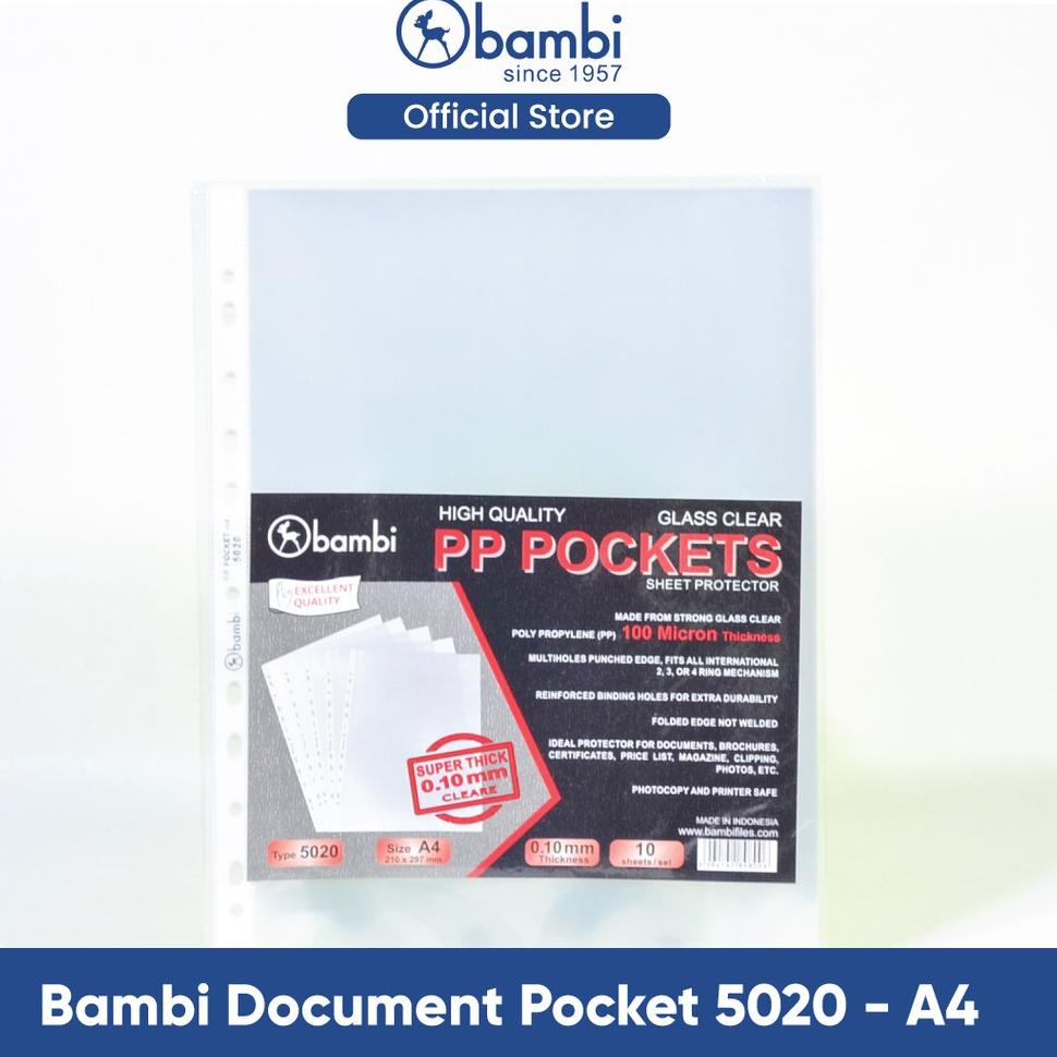 

Sale. @CASE-690>.☛ Bambi Document Pocket 5020 ukuran A4 - Kantong Dokumen/Arsip/Raport/Seminar- Plas