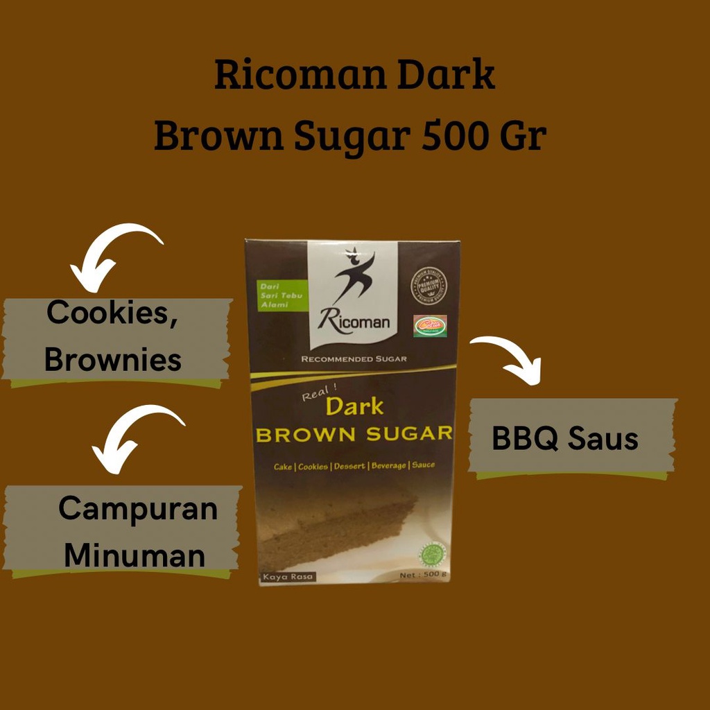 

Ricoman Dark Brown Sugar 500g