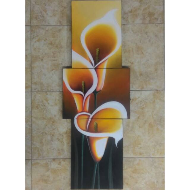 Lukisan panel Bunga terompet