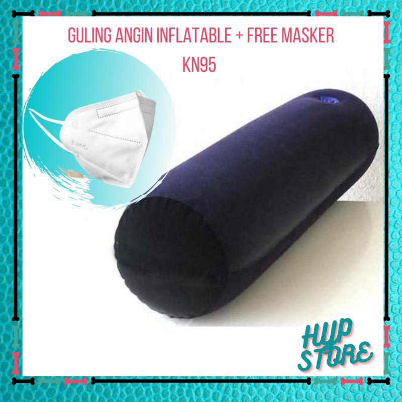 Bantal Guling Angin Inflatable Dengan Lubang Holder Khusus Dewasa