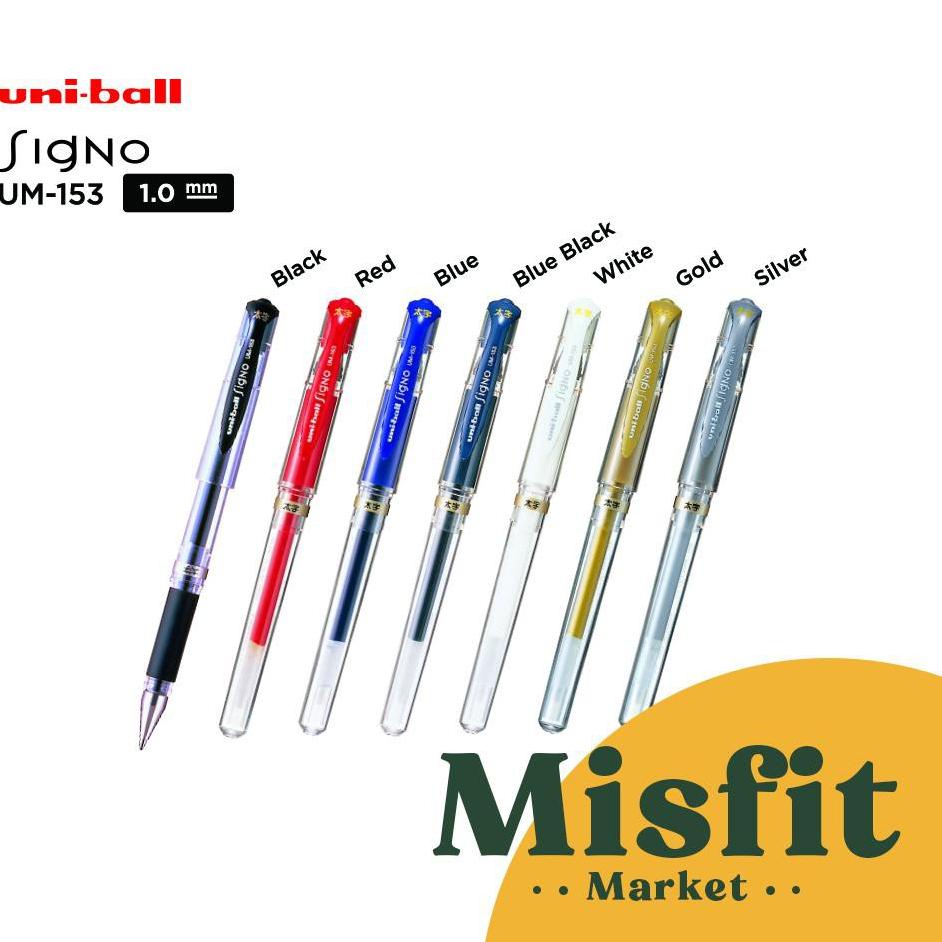 

ㅉC UNI BALL Signo Broad UM-153 Gel Pen Uniball White Tinta Putih HOT ITEM 2594 ♚