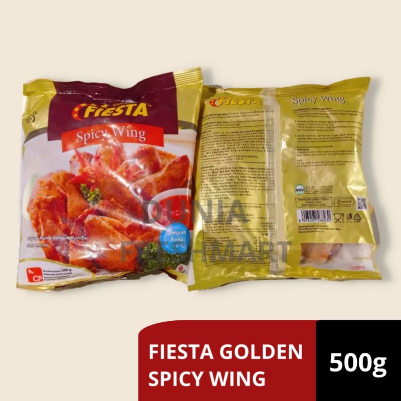 

Fiesta Golden Spicy Wing 500gram SAYAP AYAM GORENG BUMBU