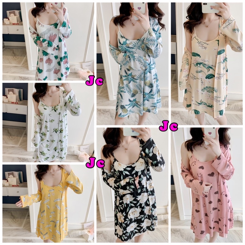 JC- Set Daster Kimono 2in1 Import / Daster Kimono Premium Wanita Import / Kimono Set Wanita Korea Murah