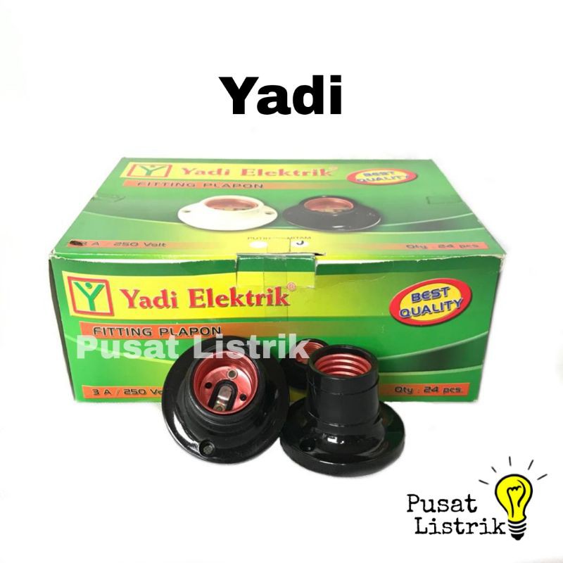 Fitting Plafon Drat Yadi Hitam Putih Fitting Drat Hitam Putih Rumah Lampu Yadi