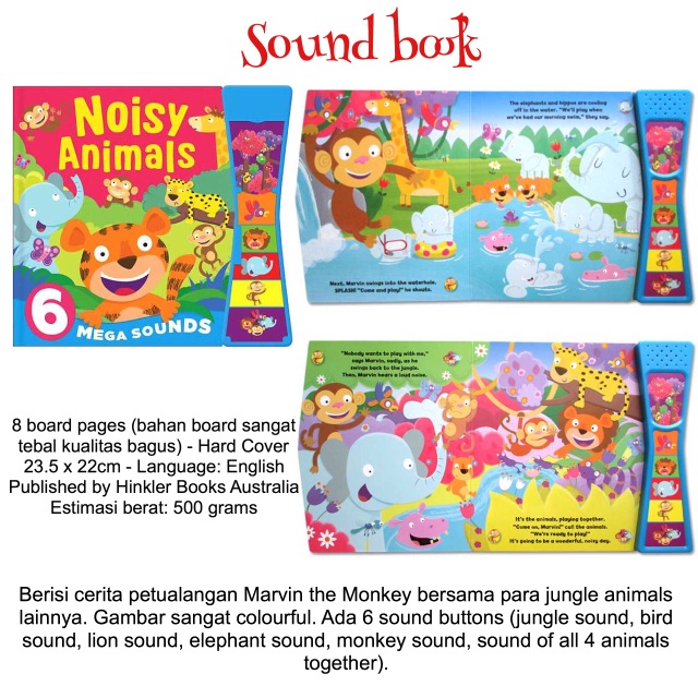 Noisy animals sound book