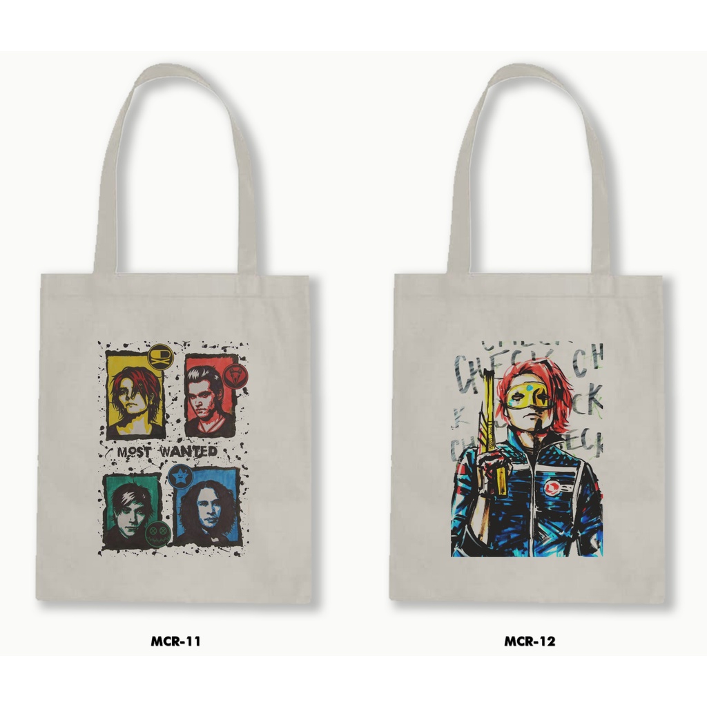 TOTE BAG RESLETING - MY CHEMICAL ROMANCE 01