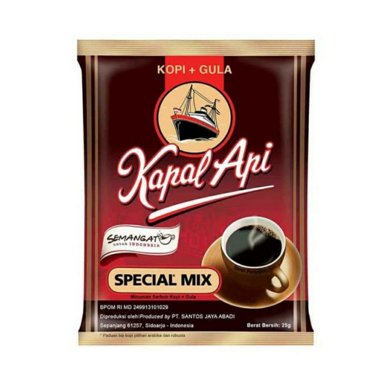 

Kopi Kapal Api Special Mix Renceng-isi 10 Sachet