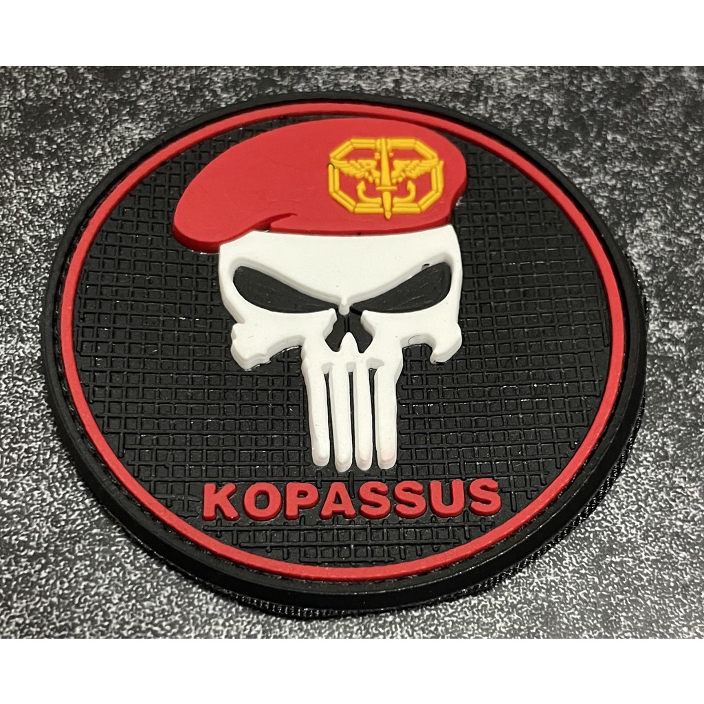 Patch Kopassus (Bulat) - Patch Velcro Kopassus - Prepetan