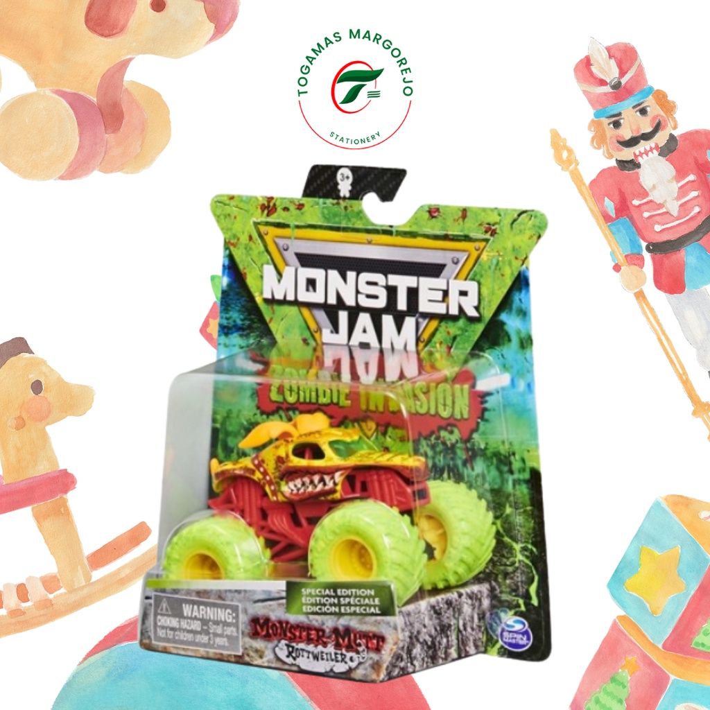 READY STOCK  MAINAN MONSTER JAM ZOMBIE INVASION #6058294 EMCO