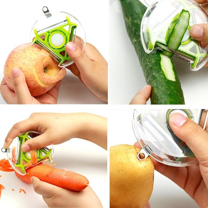 NA - PEELER 3IN1 - PENGUPAS BUAH 3586- SERUTAN BUAH 3IN1 - SLICER FRUIT