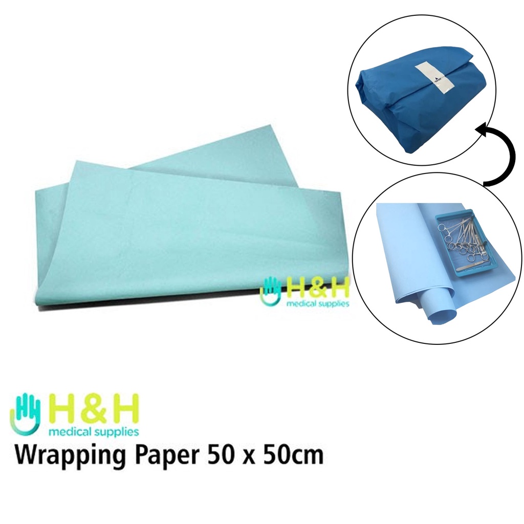 Wrapping Paper 50x50cm / Kertas Pembungkus Autoclave / SterilizationWrap