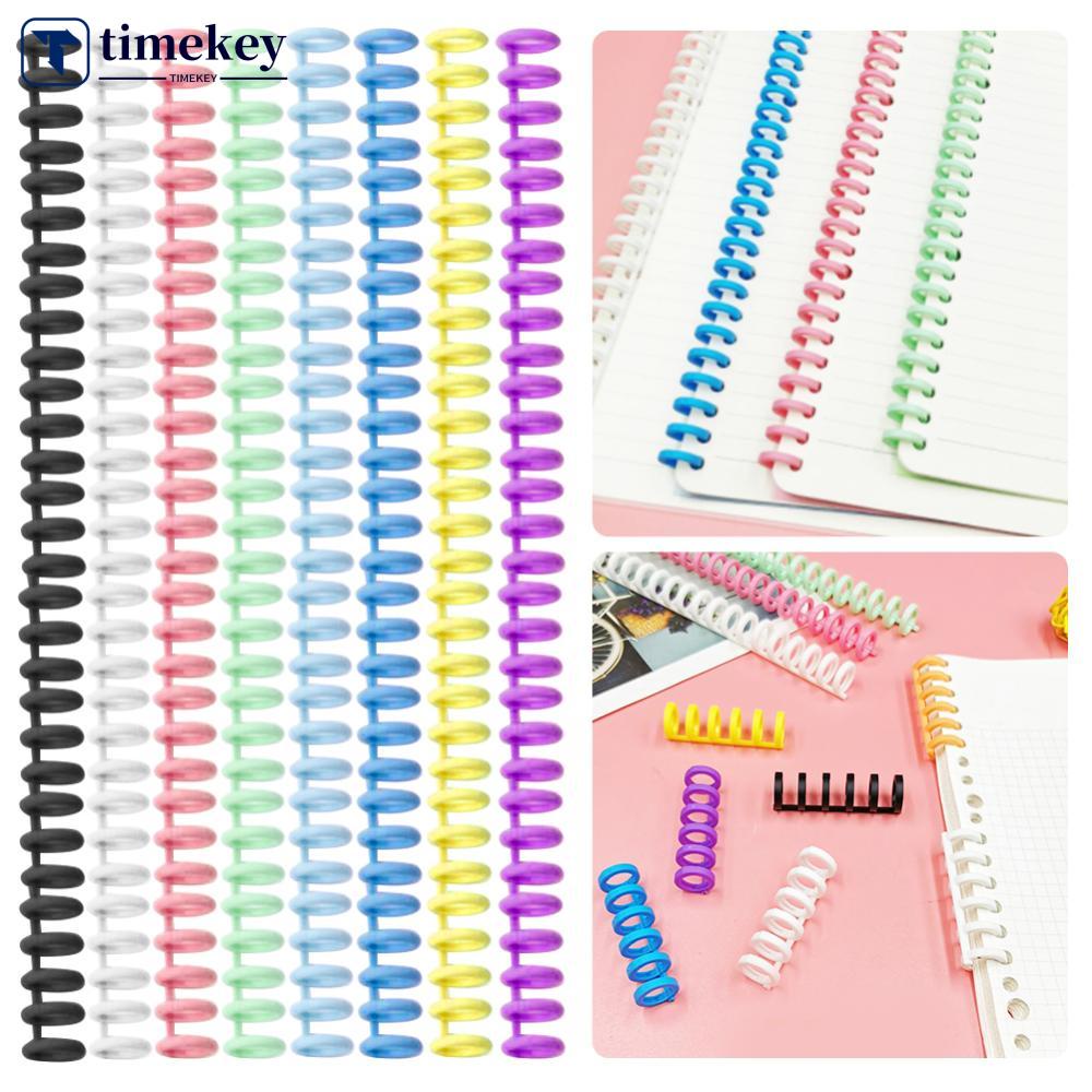 Timekey Ring Binder Loose leaf 30 Lubang Bulat Bahan Plastik Ukuran A4 A5 B5 Bisa Dilepas W6X2