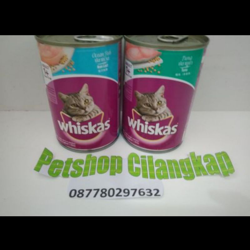 whiskas kaleng 400gram all varian | makanan kucing kaleng wetfood cat