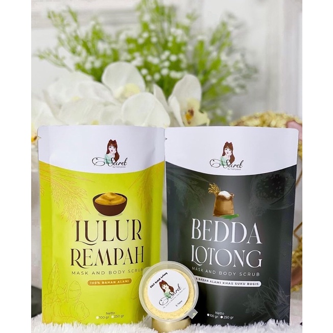PAKET KECIL BEDA LOTONG 100MG SECRET BY FEBHYBIEE 3 IN 1 (BEDAK LOTONG, LULUR, BIBIT) LULUR VIRAL