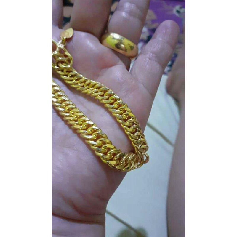 gelang lipan london emas lapis 24k replika