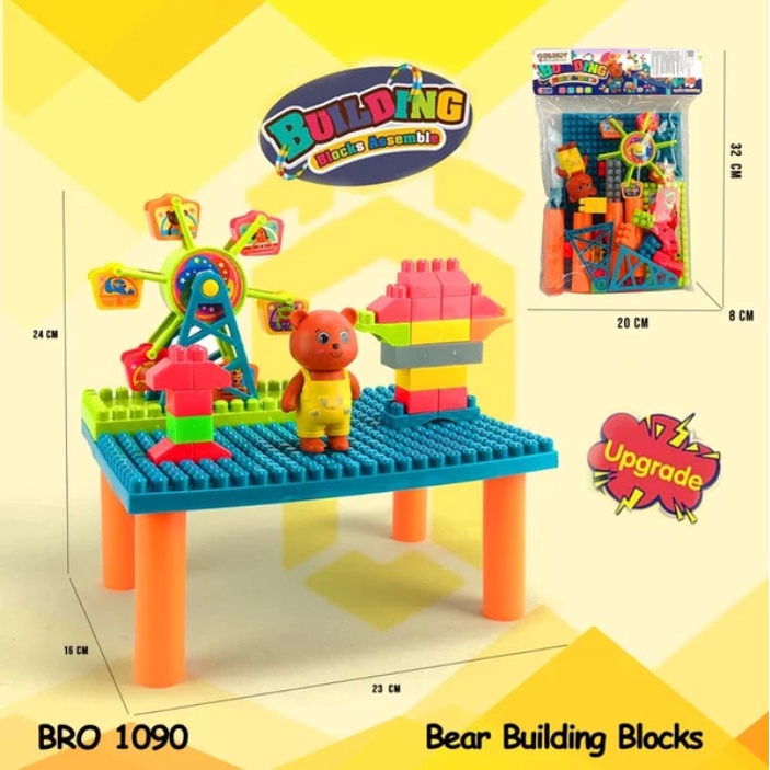 MWN Mainan Meja Block Building Blocks Ferris Wheel BRO1090 BERUANG