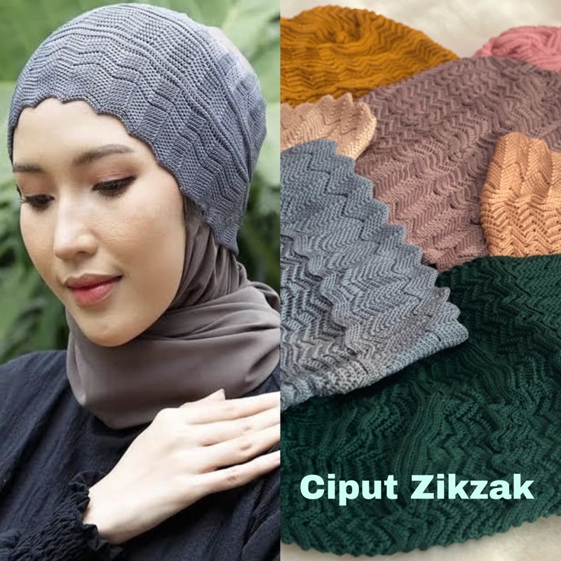 CIPUT RAJUT ZIKZAK / BAHAN KATUN PREMIUM