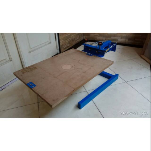 Meja Sablon Single Papan Banting