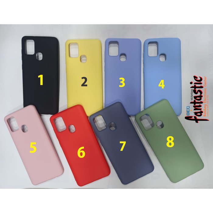 Samsung A21s Case Softcase Casing Silikon Polos Cover Free Temper Ring