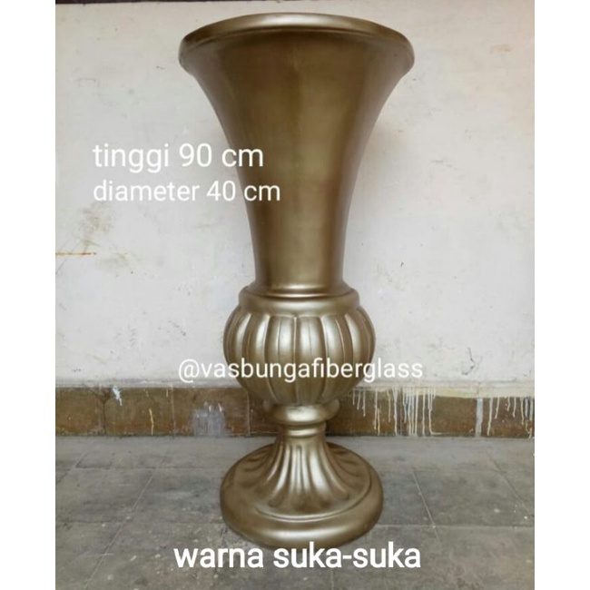pot bunga dekorasi plaminan/vasbunga fiber