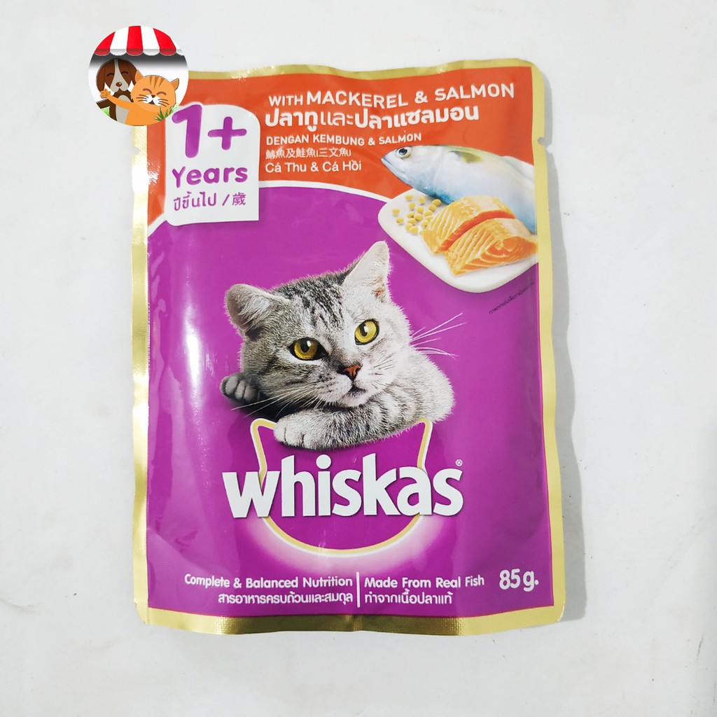 Whiskas Pouch Makanan Basah Whiskas - Wet Food 85gr