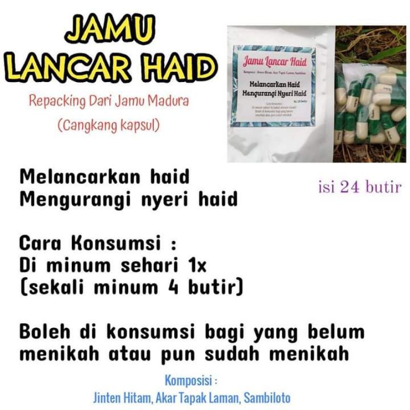 

Jamu lancar haid
