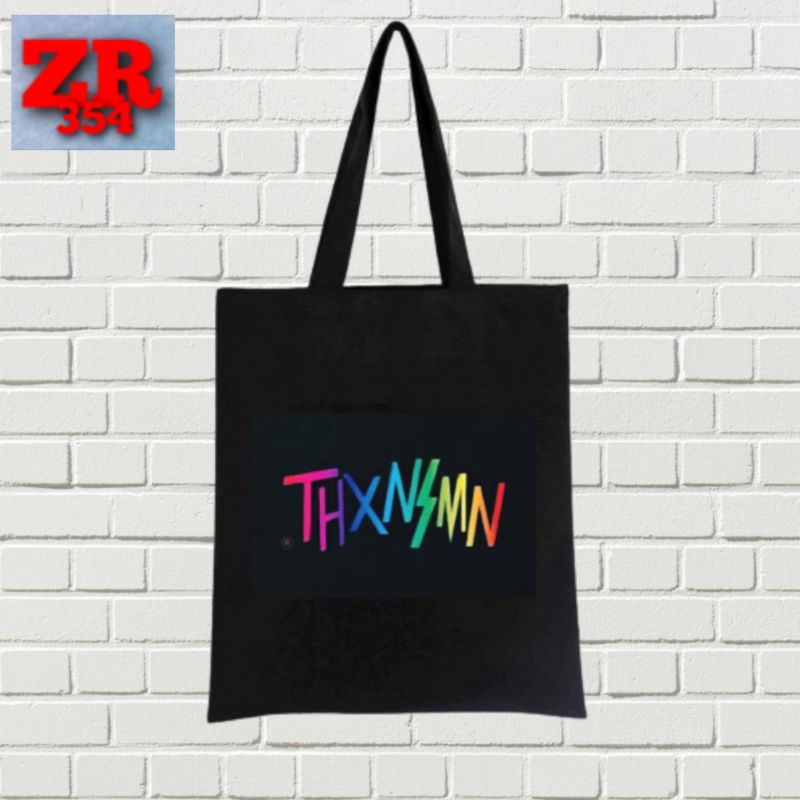 tote bag THANKSINSOMNIA / tote bag resleting / tote bag pria / tote bag wanita / tas tote bag DISTRO