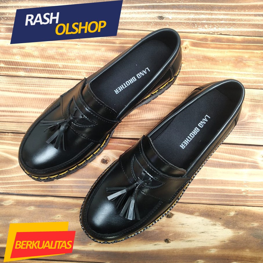 Sepatu Loafer pria terbaru Penny Loafers Slip On Hitam