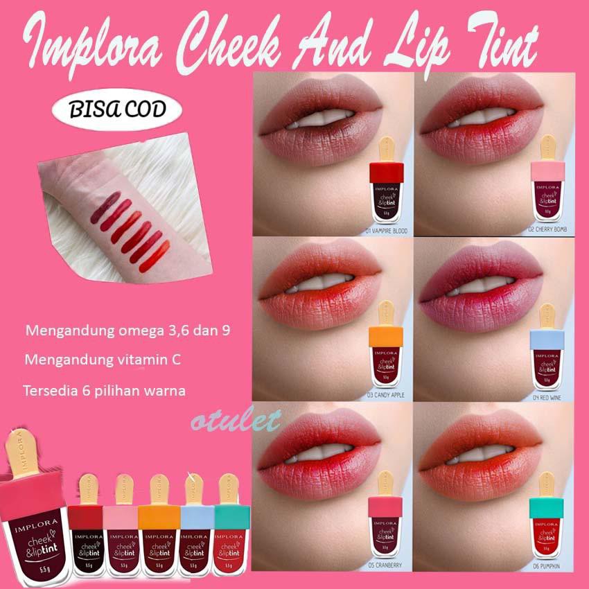 Implora Cheek &amp; Lip Tint Original BPOM  Kosmetik