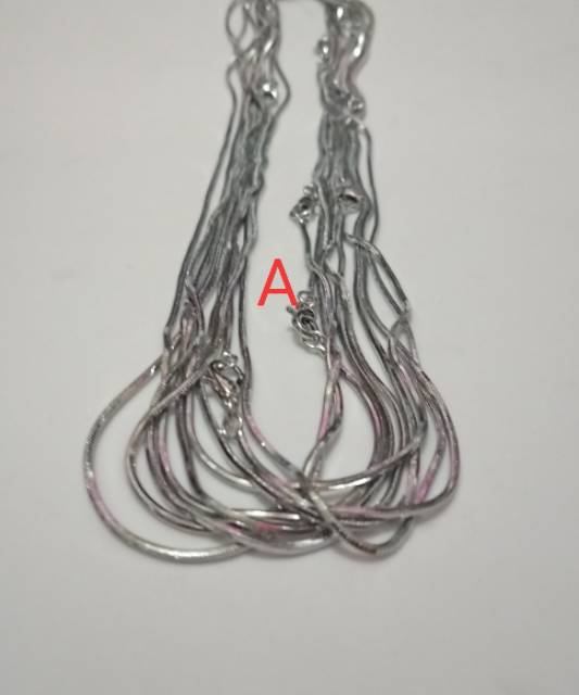 RC44.  kalung wanita Rhodhium ukuran 45 cm-2
