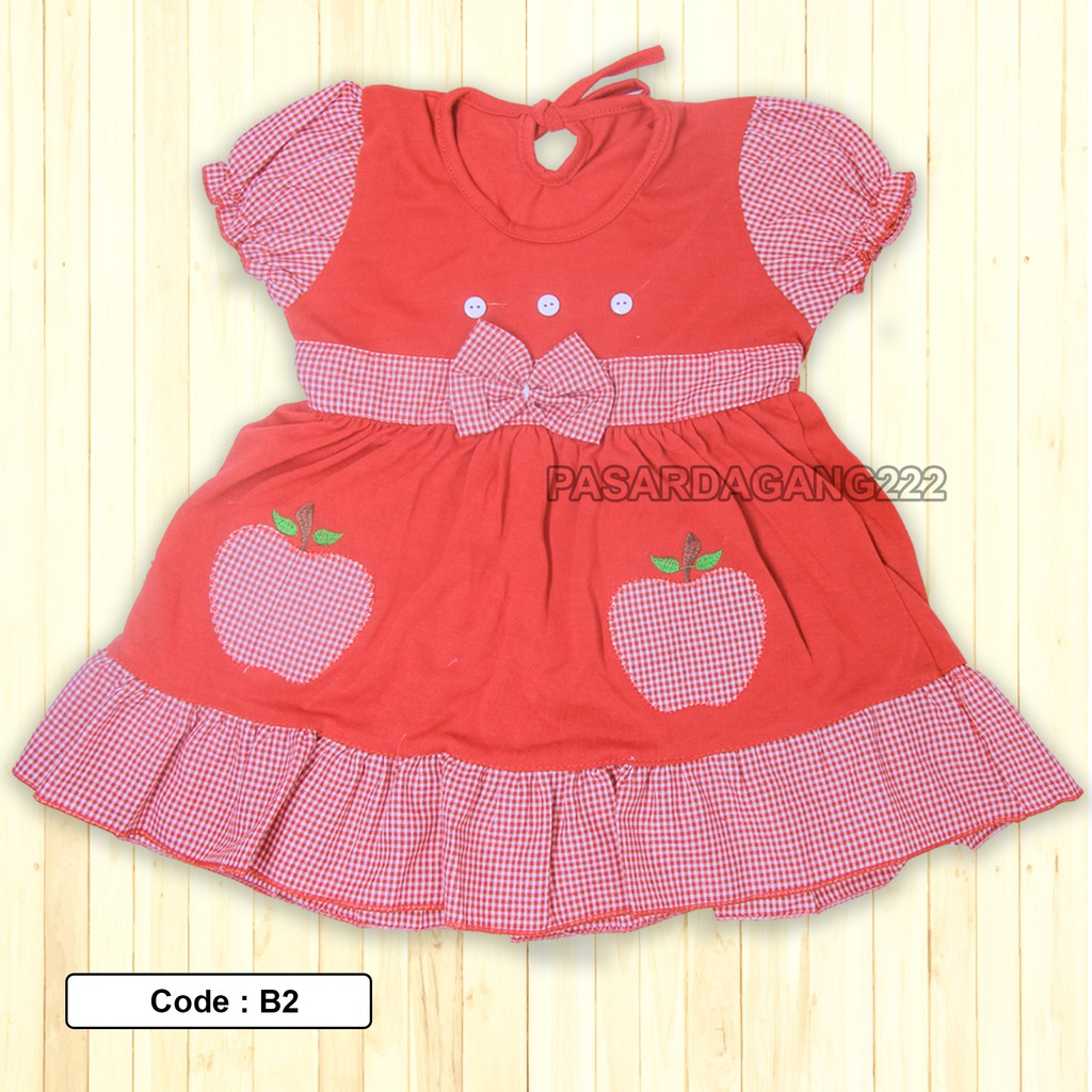 BAJU ANAK DRESS APPLE B2